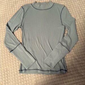 FP Movement by Free People Long Sleeve Top - Soft Blue